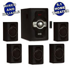 Acoustic Audio 5.1 Bluetooth 6 Speaker System Home Theater Surround Sound NEW