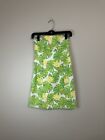 Lily Pulitzer NWT Women's Size 0 Green/Yellow Floral, Frogs Sleeveless Dress