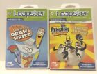 Leapster Game Lot Mr. Pencil's Learn to Draw & Write & The Penguins Of Madagasc