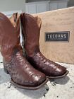Tecovas ‘The Emmitt’ Mahogany Ostrich Boots 12EE