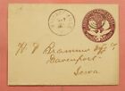 DR WHO 1893 DPO 1879-1904 WALLACE MILLS OH OHIO CANCEL STATIONERY 114898