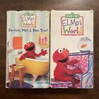 Elmos World - Families Mail & Bath Time, Elmo's World (Lot Of 2 VHS) READ