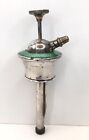 Antique Green Guilloche Machined Enamel on Sterling Perfume Atomizer