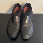 Merrell Women's Spire Stretch Clog Size 9.5 Low Wedge Shootie Black Leather Shoe