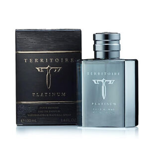 Territoire Platinum Eau de Parfum Spray for Men. Smooth Fragrance. 3.4 fl.oz