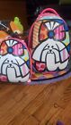 Pre-owned Heys Romero Britto Set Of Rolling Luggage And small dog backpack