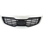Grille For 2011-2012 Kia Sportage Silver Shell with Black Insert (For: 2012 Kia Sportage EX Sport Utility 4-Door 2.4L)