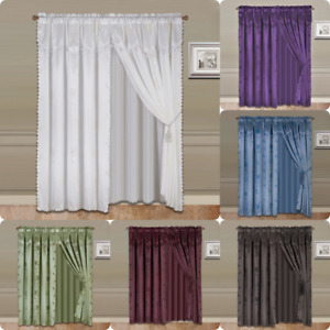 8PC SET WINDOW CURTAIN PANEL LIGHT SOFTY FILTERING ASSORTED PRINTED NADA