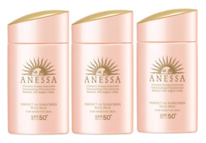 ANESSA Perfect UV Mild Sunscreen Milk N [60ml×3] SPF50+ PA++++ Shiseido Japan
