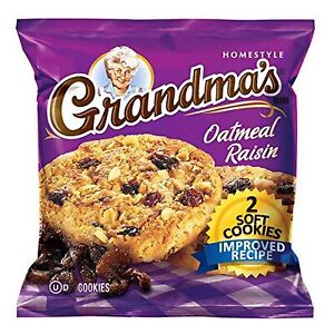 Grandma's Oatmeal Raisin Cookie - 2 Cookies / Pack (33 Total Packs / 66 Cookies)