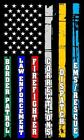 Thin Blue Line Red Line Fire, Police, Military, Dispatch Corrections Flag DECAL