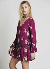 Free People Women’s Austin Dress Embroidered Floral Cut Out Back Small