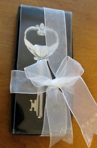 Kate Aspen Key To My Heart silver keepsake /Bottle Opener wedding Valentine new