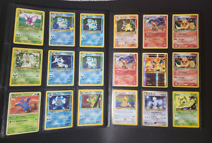 Vintage Pokemon Card Collection Lot Binder Charizard, Stoise, Dragonite, Togetic