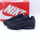 Size 10 Men's Nike Air Max 95 Sneakers Black/Dark M Reflective Black/Marina Blue