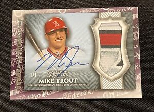 2021 Topps MIKE TROUT Through The Years Dynasty Auto Patch 1/1 *REPRINT* TTY-9