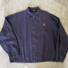Vintage Polo Ralph Lauren Full Zip Bomber Jacket Mens Large Crest Golf Cotton