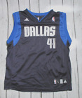 New ListingAdidas Dallas Mavericks Dirk Nowitzki #41 NBA Blue Jersey Youth Large (14-16)