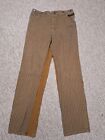 Vintage 90s WAH Maker Striped Frontier Pants Western Buckle Back 38 Button Fly