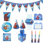 Spiderman Birthday Kids Party Tablecloth Cups Plates Spoon Disposable Tableware