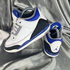 Nike Air Jordan 3 Retro PS Kids White Racer Blue Shoes Size 13C, 429487-145