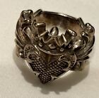 King Baby USA -  Chosen Heart Ring  - 925 Sterling Silver Ring - Size 7.75
