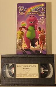 Barney's Great Adventure: The Movie VHS Tape Video 1998 First Movie Slip Sleeve