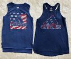 Lot of 2 - Girl's Youth adidas Tank Top, Large (14)