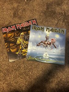 Iron Maiden - Piece Of Mind & Seventh Son Of A Sevent Son VINYL LOT