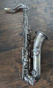 Vintage Selmer New York Low Pitch Silver Saxophone