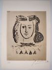 Pablo Picasso COA Vintage Signed Art Print on Paper Limited Edition Signed