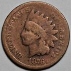 1876 Indian Head Cent - US 1c Penny Coin - L45