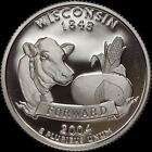 2004 S Wisconsin State Quarter Gem PROOF Deep Cameo CN-Clad Coin 