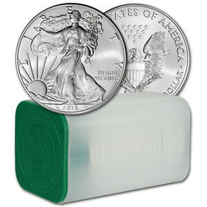 2016 American Silver Eagle 1 oz $1 - 1 Roll - Twenty 20 BU Coins in Mint Tube