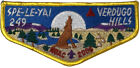 Spe-Le-Yai Lodge 249 Verdugo Hills Council CA 2006 NOAC S26 Flap GLD Bdr (YX599)