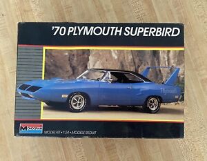 VINTAGE '70 Plymouth Superbird 1:24 Scale MONOGRAM 2758 New Model BLUE MOLDED