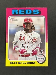 2024 Topps Heritage Baseball #473 Elly De La Cruz, Cincinnati Reds RC Beauty 🔥