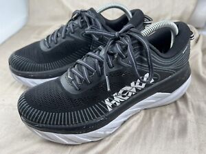 Hoka One One Bondi 7  Womens 8.5 (Black/White) Sneakers Running Shoes