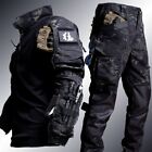 Tactical Military Army Clothes Airsoft Uniform Paintball Shirts Pants Set Solid