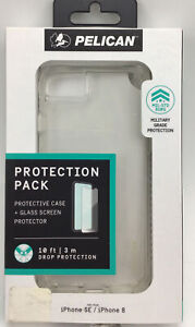 PELICAN PROTECTION PACK iPHONE SE/iPHONE 8 CLEAR PP048842-01 FREE SHIPPING