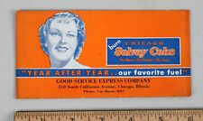 Vintage Advertising Ink Blotter Solvay Coke Good Service Express Co. Chicago