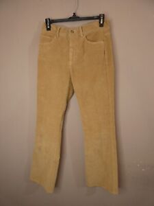 Nili Lotan New York Women's 2 Camel Brown Corduroy Pants Boot Cut Cotton Blend