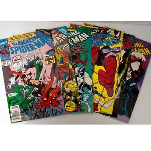 The Amazing Spider-Man 342 343 344 345 346 347 Lot of 6 Marvel Comic Books Venom
