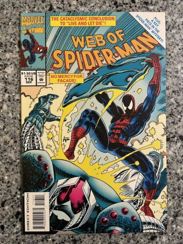 WEB OF SPIDER-MAN #116 VF/NM (Marvel 1994) 1st Full Ben Reilly (Scarlet Spider)