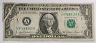 1981 SERIES ONE DOLLAR FEDERAL RESERVE NOTE WITH GUTTER FOLD ERROR