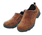 Duluth Trading Men's Brown Leather Slip On Shoes Size 13 Wide Slip Resistant