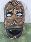 Tribal Mask Ghana Wooden African Hand Carved Art Sculpture Hanging 10