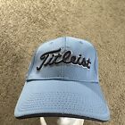 Titleist Hat Cap Men's Blue L/XL Fitted Stretch New Era Spellout Golf No Logo