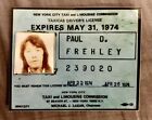 ACE FREHLEY Kiss VINTAGE LOOK Glossy Decal/Sticker 1974 NYC Taxi Cab License 4x3