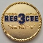 Frederick Maryland MD Rescue 3 Firefighter EMT Medic Paramedic Challenge Coin